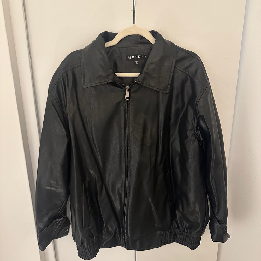 Motel Black Leather Jacket